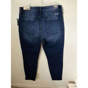 KanCan Curvy High Rise Skinny Denim Jeans 30x28 NEW Side Slit Hem Stretch thumbnail 4