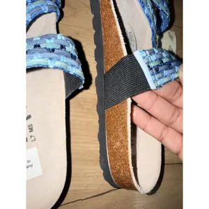 Birkenstocks Betula Women's Size 38 Blue Aztec Strap Comfort Casual Sandals NWT‎ thumbnail 6