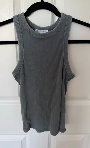 Zara Distressed Seam Tank Top thumbnail 1
