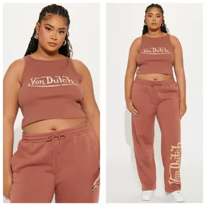 Von Dutch Vintage Tank Top Size Large Brown Maeve Ribbed Y2K thumbnail 12