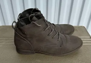 American Eagle Outfitters Dark Green Ankle Booties thumbnail 2