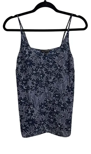 Banana Republic Spaghetti Strap Tank Camisole Floral Navy White Top Size XS thumbnail 1