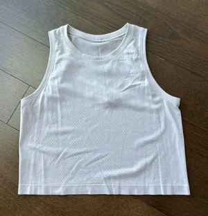 Lululemon lavender swiftly cropped tank thumbnail 1