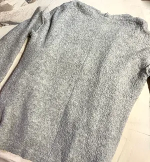 Free People Wool Cardigan Oversized Medium Blend Hooded Super Soft Cream thumbnail 6
