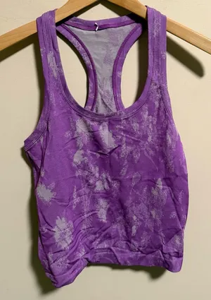 Lululemon Swiftly Tech Racerback Tank Race Shadow Bloom Moonlit Magenta Size 6 thumbnail 1