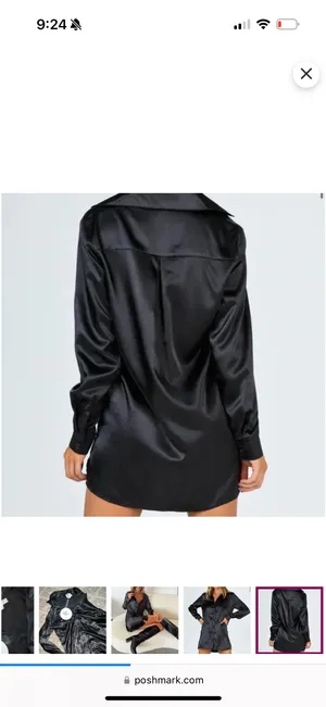 Princess Polly Black Button Up Dress thumbnail 4