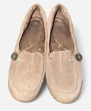 Naturalizer Beige Suede Slip On Loafers, size 6 thumbnail 1