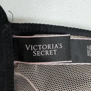 Victoria's Secret L Large Bralette Bra Body By Black Lace Unlined Sheer Mesh thumbnail 8