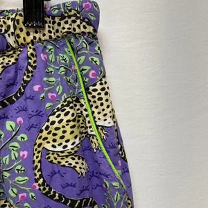 PrintFresh Long Pajama Set Size L‎ Purple Bagheera Leopard Print Organic Cotton thumbnail 11