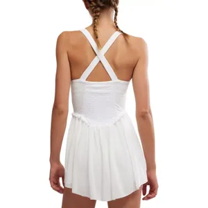 Free People Movement Smockin Hot Dress White Size M NWOT $128 retail thumbnail 3