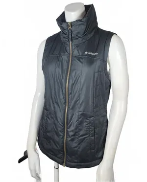 Columbia Women's Black Quilted Sleeveless Vest Size Small thumbnail 1