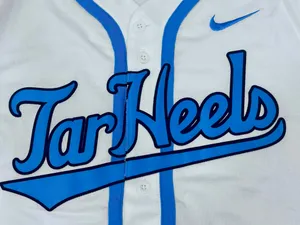 Nike Dri-Fit NC Tarheels Replica Full Button Baseball Jersey XL New thumbnail 8