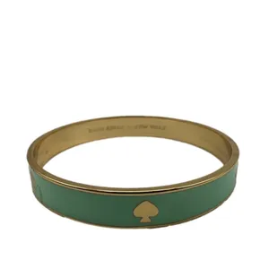 Kate Spade Green Gold Bangle Bracelet thumbnail 4
