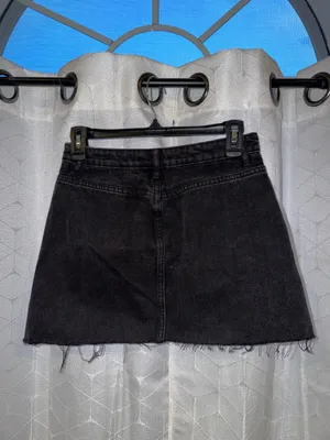 Missguided Black Denim Skirt thumbnail 2