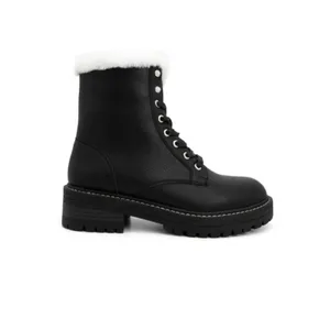 Sugar fur top lace up boot sz 9 thumbnail 3