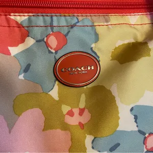 Coach Getaway Floral Weekender Packable Overnight Nylon Tote Shoulder Bag Set thumbnail 11