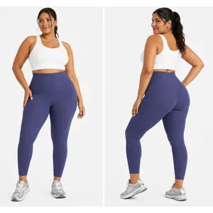 Avia Womens Leggings XL Peri Blue Waffle High Rise Compression Active Yoga Gym thumbnail 2