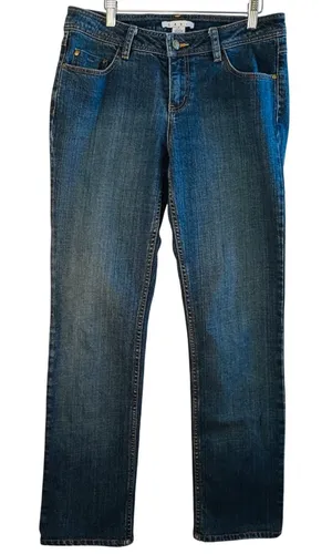 Cabi Slim Jean 622 Womens Size 8 Medium Wash Straight Leg‎ Denim Blue Jeans thumbnail 1
