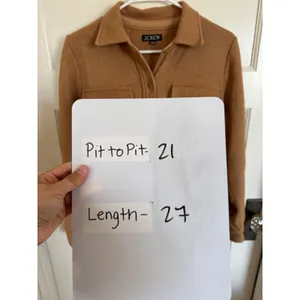 J.Crew tan wool shirt jacket size xs thumbnail 6