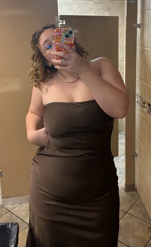 Lulus Dress Brown  thumbnail 1