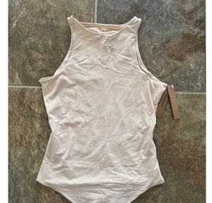 Skims Fits Everybody High Neck Bodysuit Sand Size Small thumbnail 5