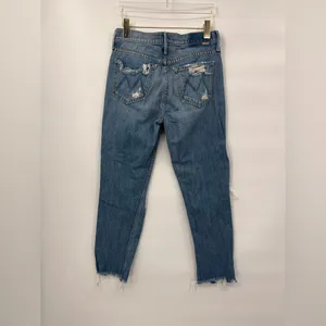 MOTHER The High Waisted Cardinal Sinner Ankle‎ Chew in Saving Grace size 25 thumbnail 3