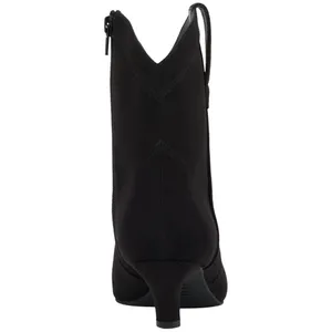INC International Concepts Womens Secia Western Booties Black Microsuede 10.5M thumbnail 10