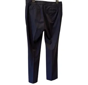Banana Republic Navy Blue Wool Pants Lined Martin Fit Straight Leg 8 Long Tall thumbnail 6