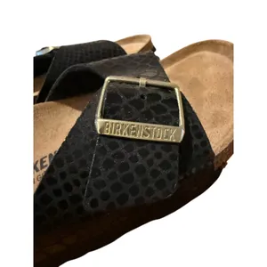 NWT Birkenstock Madrid Shiny Black Snake Sandals Women's Sz. 43 (US 12) thumbnail 4