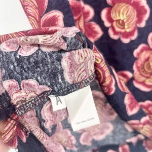 Ann Taylor Womens 100% Linen Floral Print Romantic Tropical Top Tee‎ Size M thumbnail 4