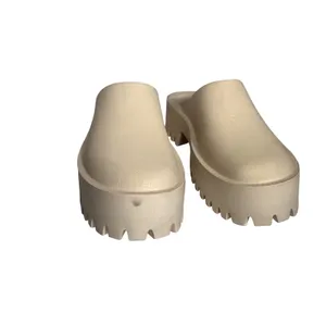 Play Platform Clogs Sandals Cream White Chunky Lug Sole Mule Shoes Size 8 EUR 39 thumbnail 2