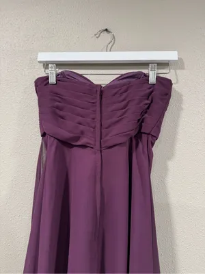 Morilee Strapless Plum Evening Gown Purple Size 2 thumbnail 6