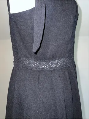 Abercrombie & Fitch Black Midi Dress M thumbnail 4