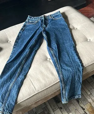 Zara Blue Denim Straight Leg Jean Size‎ 0 thumbnail 1