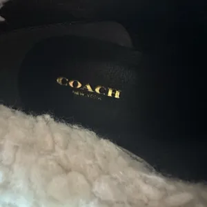 Coach Bailey Brown Leather/Suede Side Zip Mid Calf Boots Size 8B Shearling Lined thumbnail 12