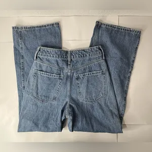 Hollister Womens Ultra High-Rise Baggy Jeans Size 2S /w26 Short‎ Blue Y2K NEW thumbnail 11