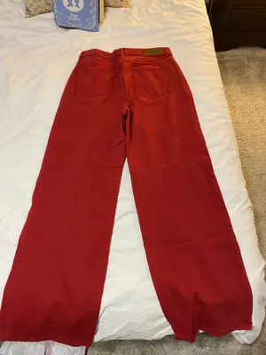 Nasty Gal Red Jeans  thumbnail 2