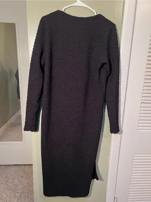 Dolan Left Coast Collection Womens Sz Small Extreme Length Textured Duster Black thumbnail 7