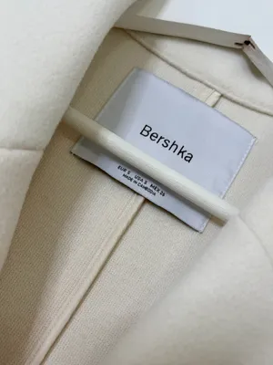 Bershka Ivory Long Coat Quiet Luxury Minimalist Old Money Tailored Classic Size S thumbnail 4