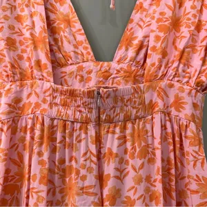 STILLWATER Jessie Mini Dress Summer Sorbet Mini Dress Floral Print Size Small thumbnail 6