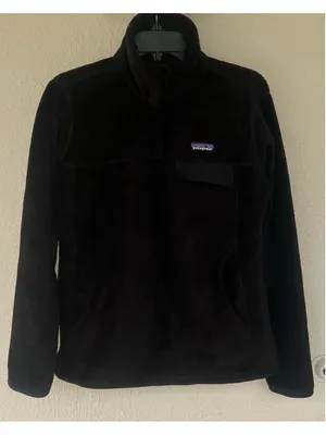 Patagonia Pullover Women’s Medium Re-Tool Snap-T Fleece Black Gorpcore Outdoor thumbnail 2