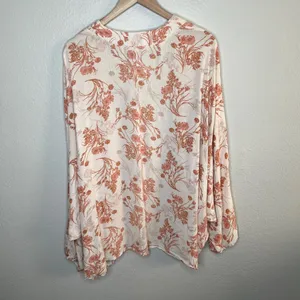 Altard State Womens Boho Floral Open Front Kimono Cardigan Size Large thumbnail 7