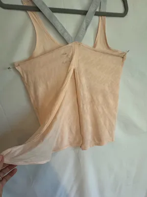 Nike Peach Athletic Tank with Gray Crossback Straps thumbnail 5