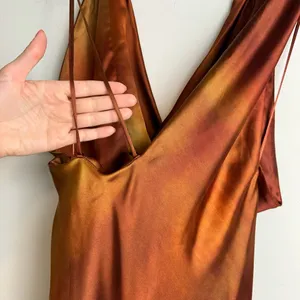 NWT ZARA Drape Satin Midi Dress Sz XS thumbnail 12