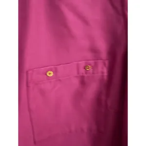 The Limited Magenta‎ Purple Split Neck Long Sleeve Blouse Gold Stud Detail Large thumbnail 2