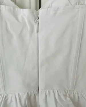 Good American Corset V-Neck Poplin Babydoll Mini Dress/Tunic, Size S thumbnail 13