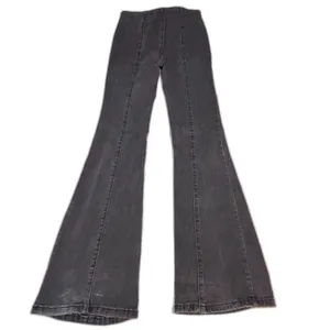 Free People We The Free Slim Pull On Flare Jeans Black 24 thumbnail 8