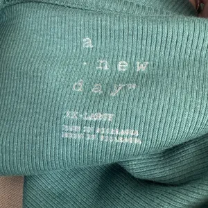 New A New Day Size XXL Green Ribbed Long Sleeve Top Crew Neck thumbnail 4
