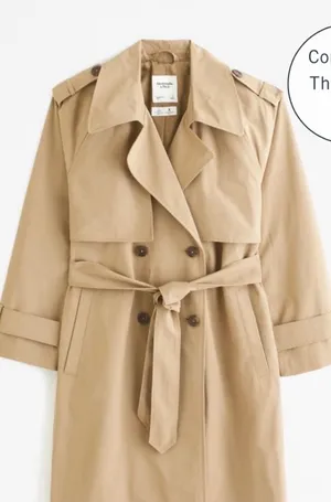 Abercrombie & Fitch All Weather Trench Coat thumbnail 1