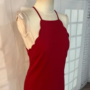 Lulu’s Endlessly Endearing Wine Red mini Dress size small thumbnail 5